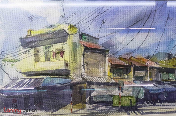 Hand painted  - Hang Ngang old street